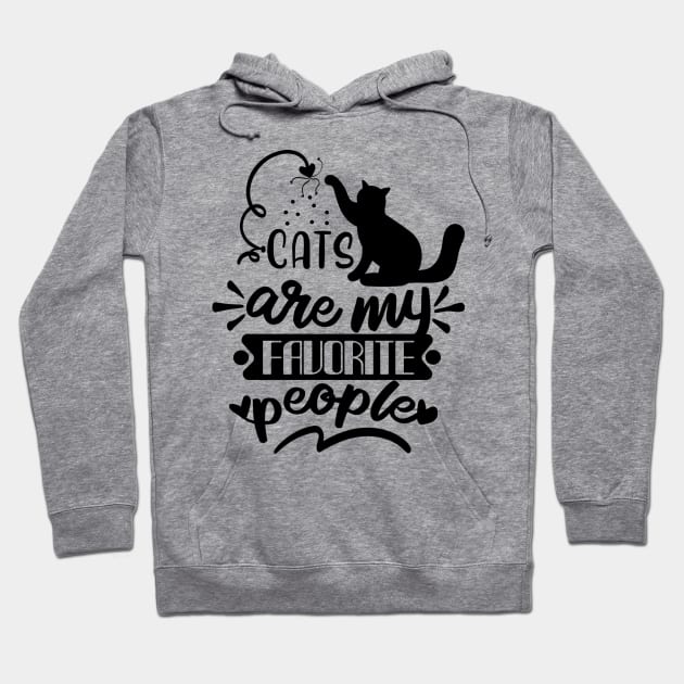 Cats Gift Kitten Cat Lover Hoodie by Foxxy Merch